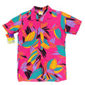 Wrangler Vintage 90s Hawaiian Shirt Mens Large Pink Cotton NWT Deadstock USA - take2supply