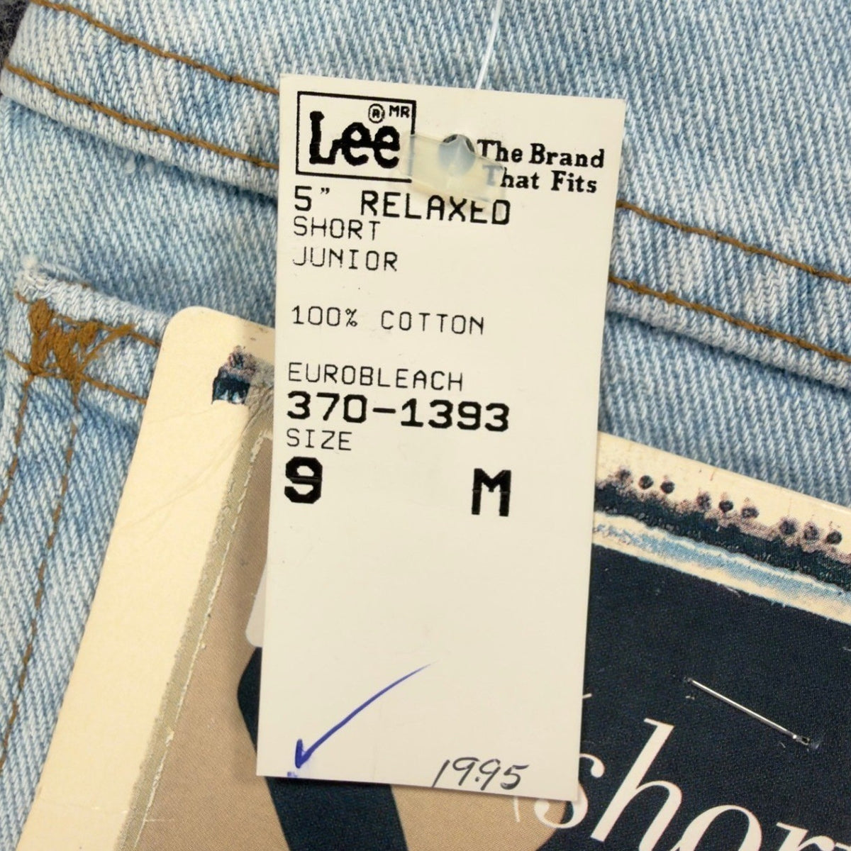 Lee 90s Vintage Relaxed Denim Shorts Junior 9 Light Wash NWT NIB - take2supply