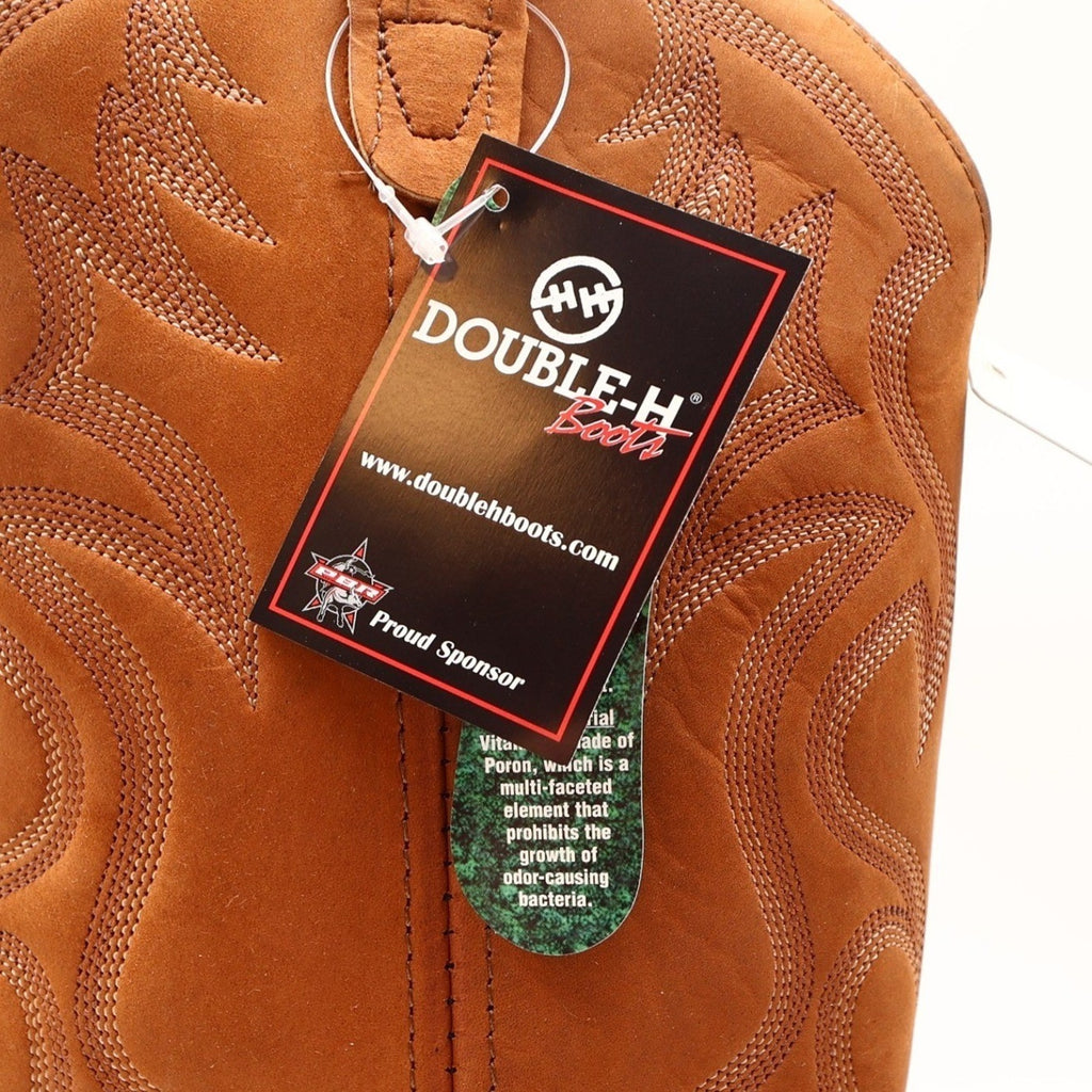 Double-H DH3250 Western Boots Mens 12 D Tan Leather New With Tags