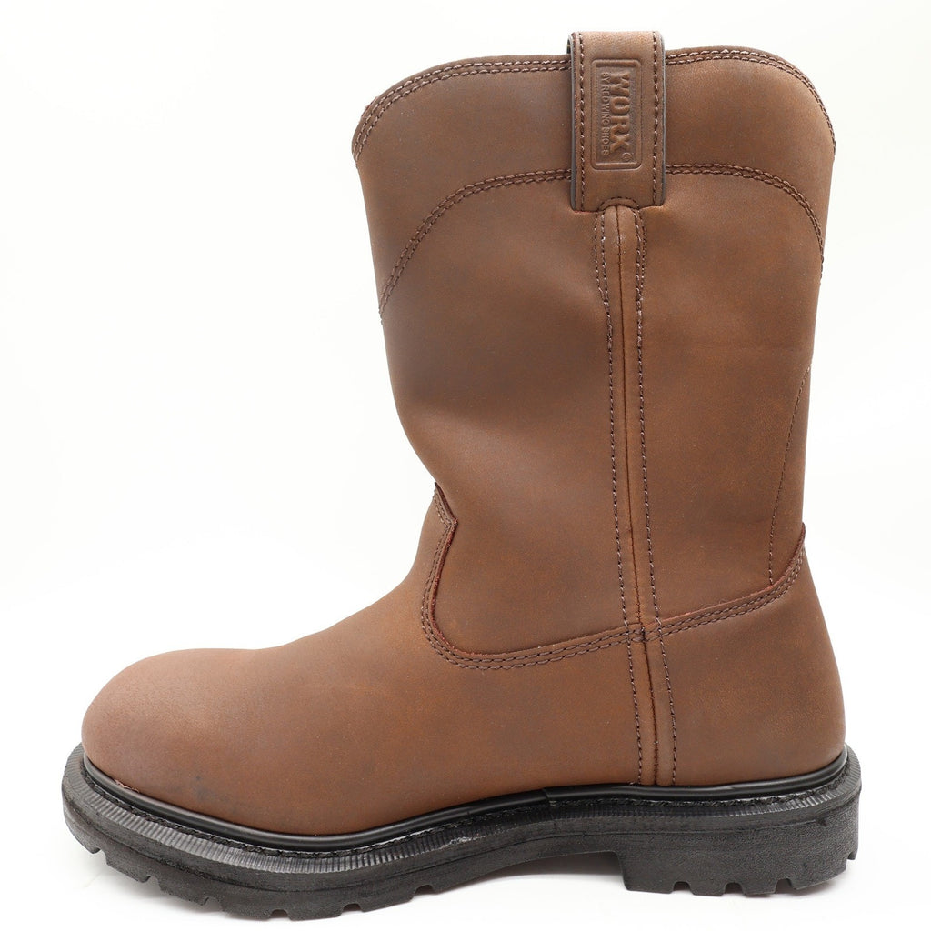 Worx 5701 Steel Toe Work Boots Mens 10.5 Brown Leather New In Box - take2supply