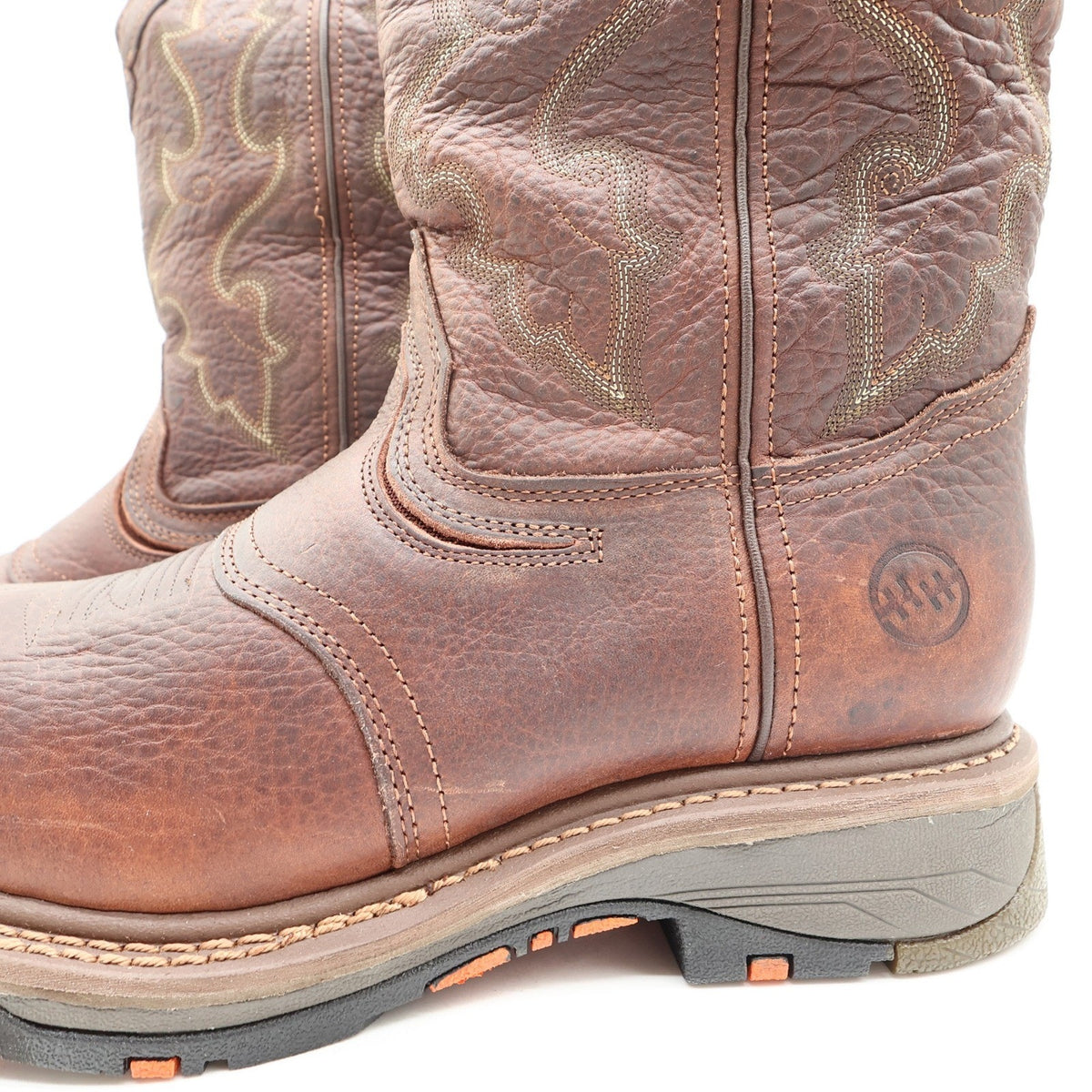 Double-H Modern Roper Boots Mens 10.5 D Brown Leather Composite Toe DH5133 NWT