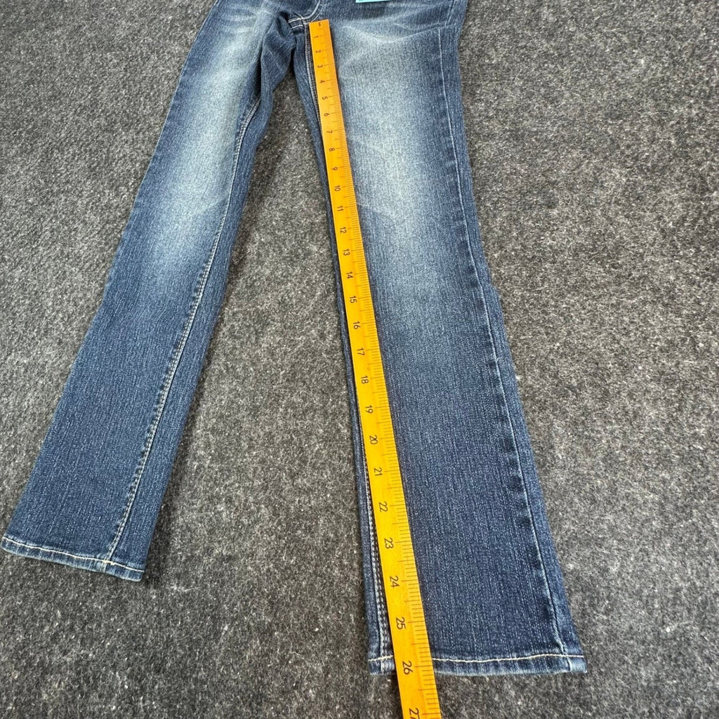 Levi's Skinny Jeans Girls 10 Blue Denim Stretch Adjustable Waist Ramie NWT