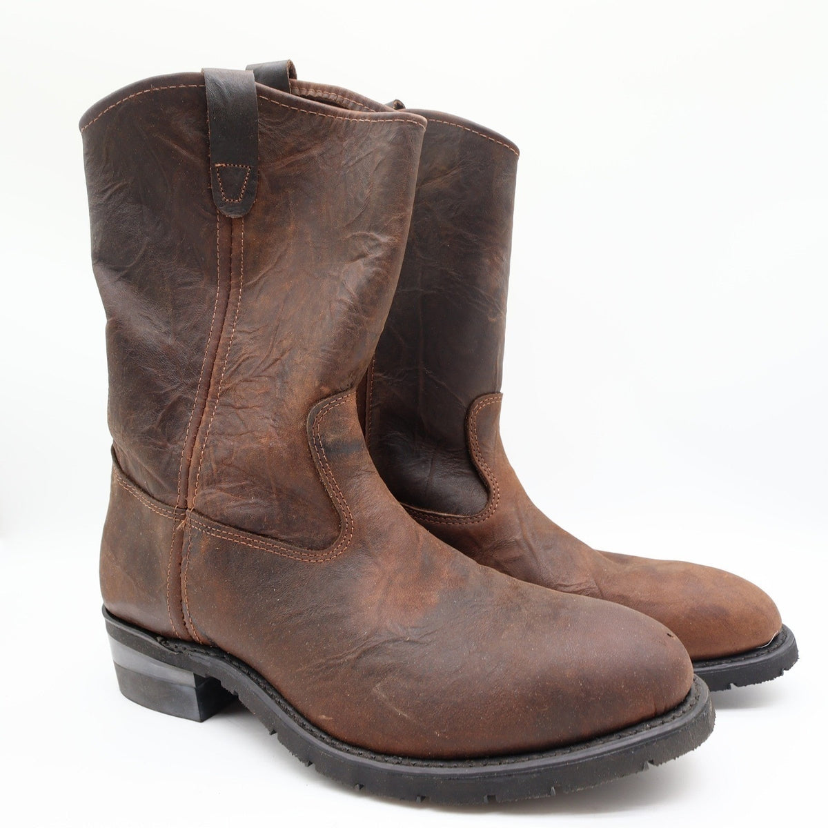 Vintage 90s Double-H 2620 Aero Glide 7 Steel Toe Western Boots Men's 10.5EE USA NIB