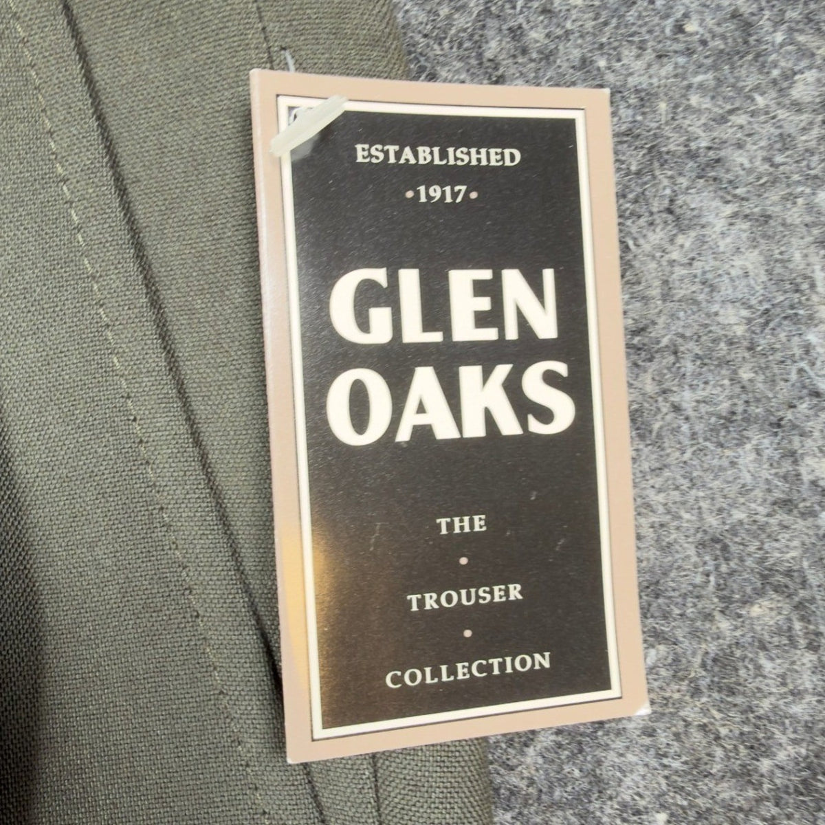 Glen Oaks Vintage 90s Dress Pants Mens 32x32 Olive Pleated Wool Blend NWT