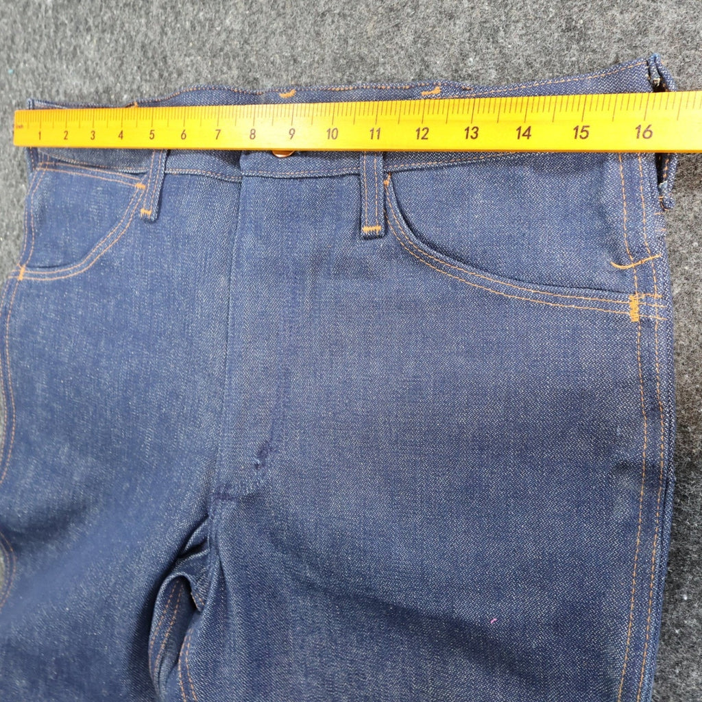 Maverick Vintage 70s Flare Jeans Mens 33x36 Blue Cotton USA Made NOS NWT