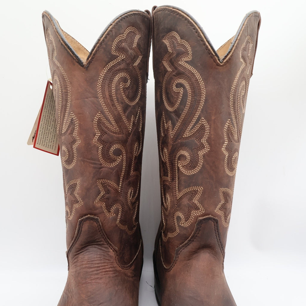 Double-H Aero-Glide 7 System Western Boots Mens 12 D Brown Leather NWT
