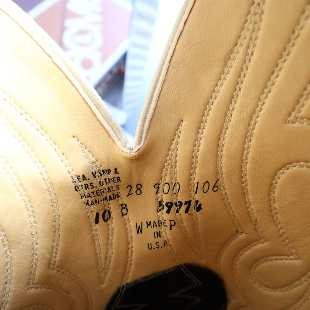 Laredo Vintage 900 Western Boots Women 10 B Brown Lizard Print NWT Deadstock - take2supply