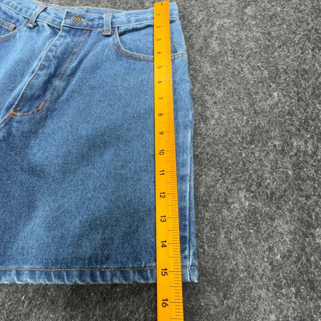 Boom Boom Vintage 90s Denim Shorts Womens 11/12 Blue Cotton NWT Made in USA - take2supply