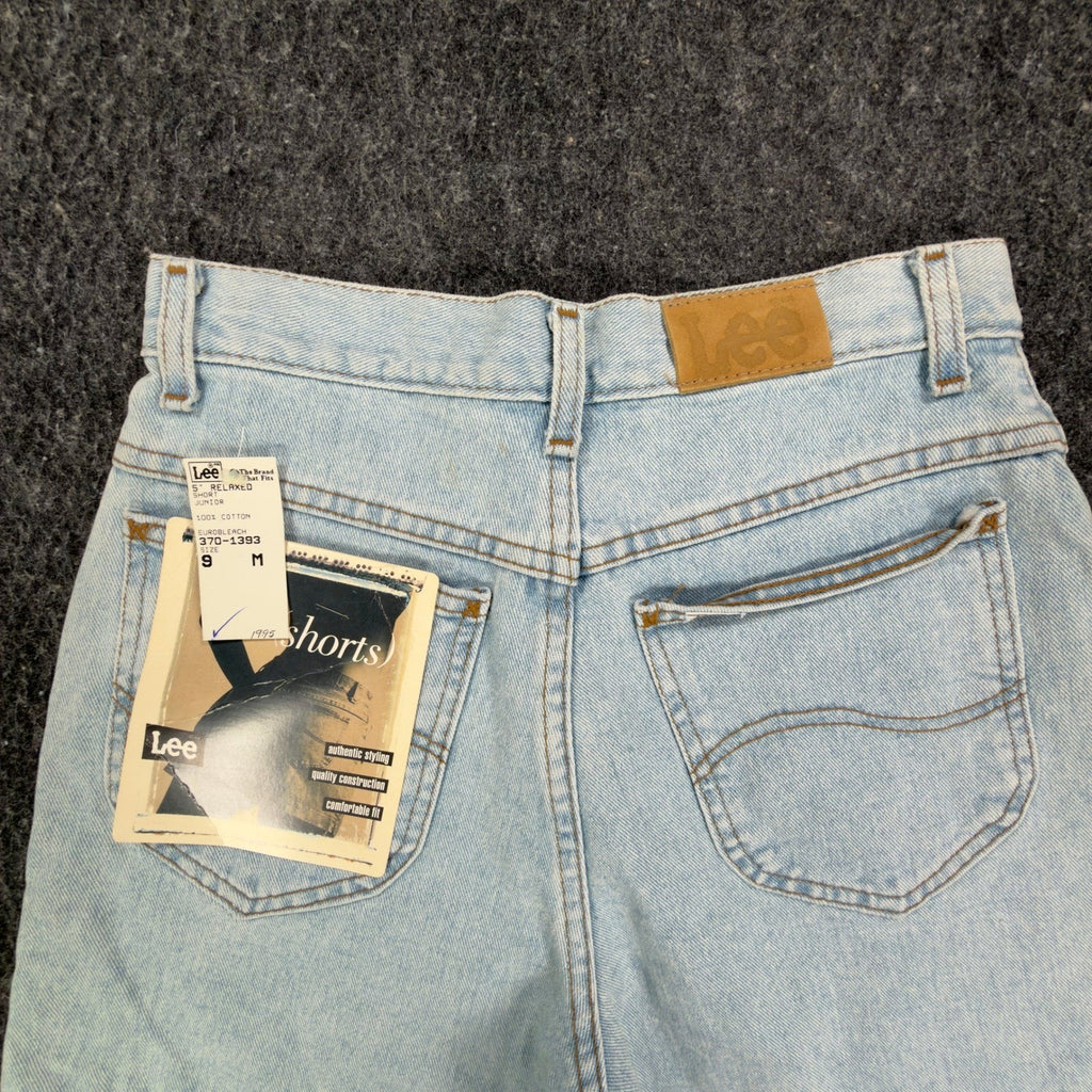 Lee 90s Vintage Relaxed Denim Shorts Junior 9 Light Wash NWT NIB - take2supply