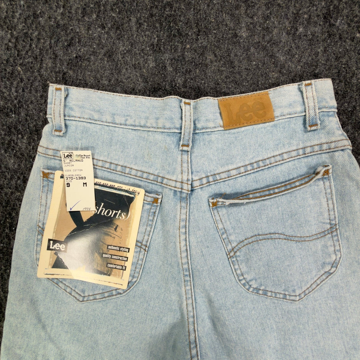 Lee 90s Vintage Relaxed Denim Shorts Junior 9 Light Wash NWT NIB - take2supply