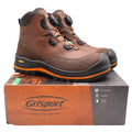 Grisport BOA Wolf Safety Boots Mens 10.5 Brown Leather Waterproof Vibram EH PR - take2supply