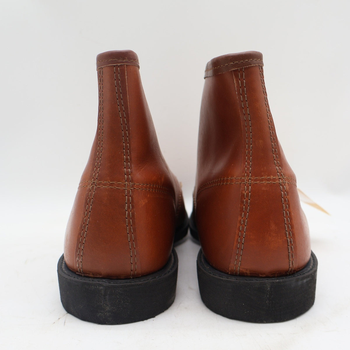 Cedar Crest Work Boots Mens 11 Vintage Deadstock Brown Leather Flex-Weld USA