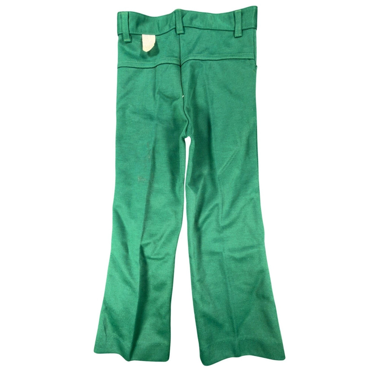 Toddly Winks Vintage 70s Pants Boys 7 Green Bell Bottom Flare USA NWT