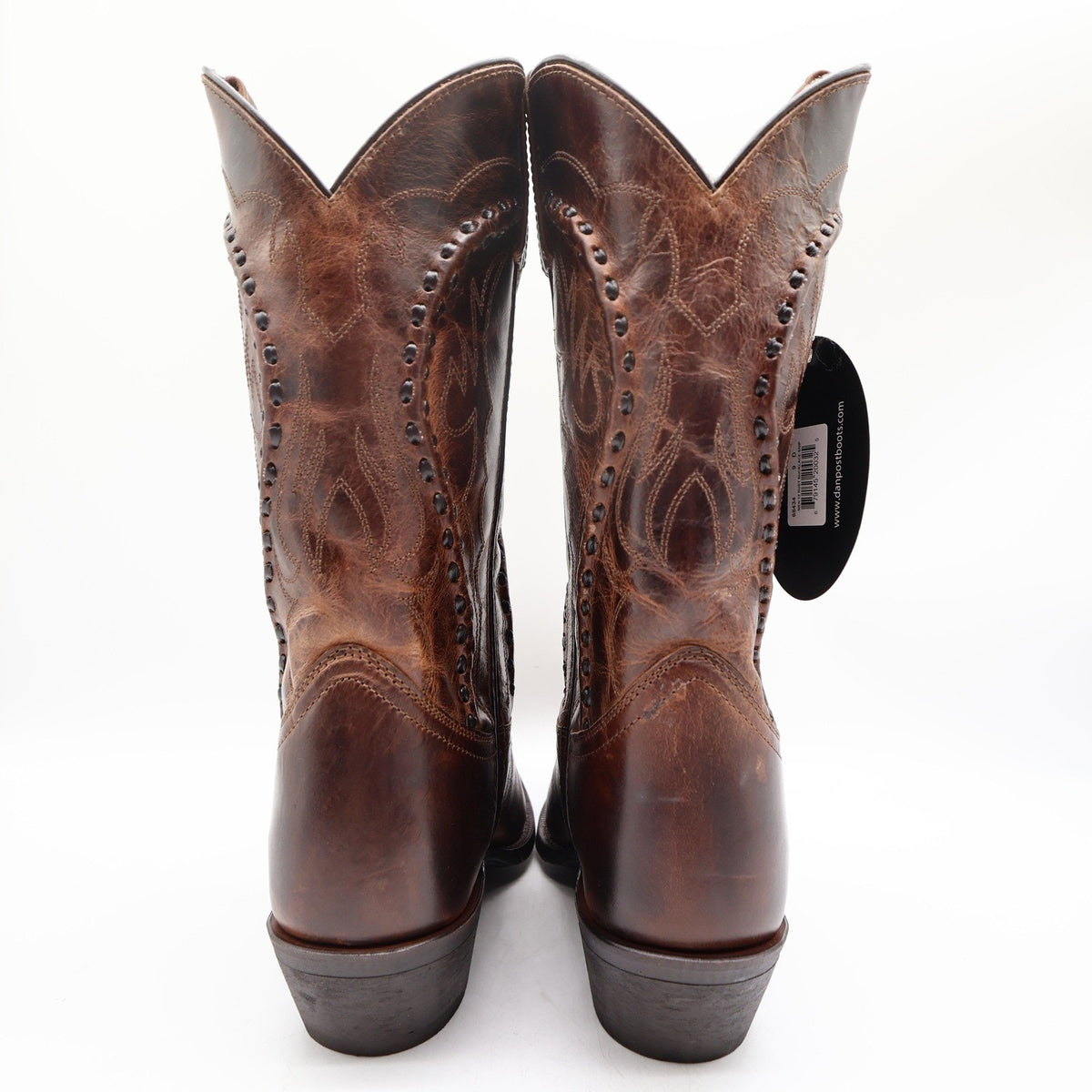 Laredo 68434 Rust Leather Bucklace Snip Toe Western Boots Men's 9D NWT