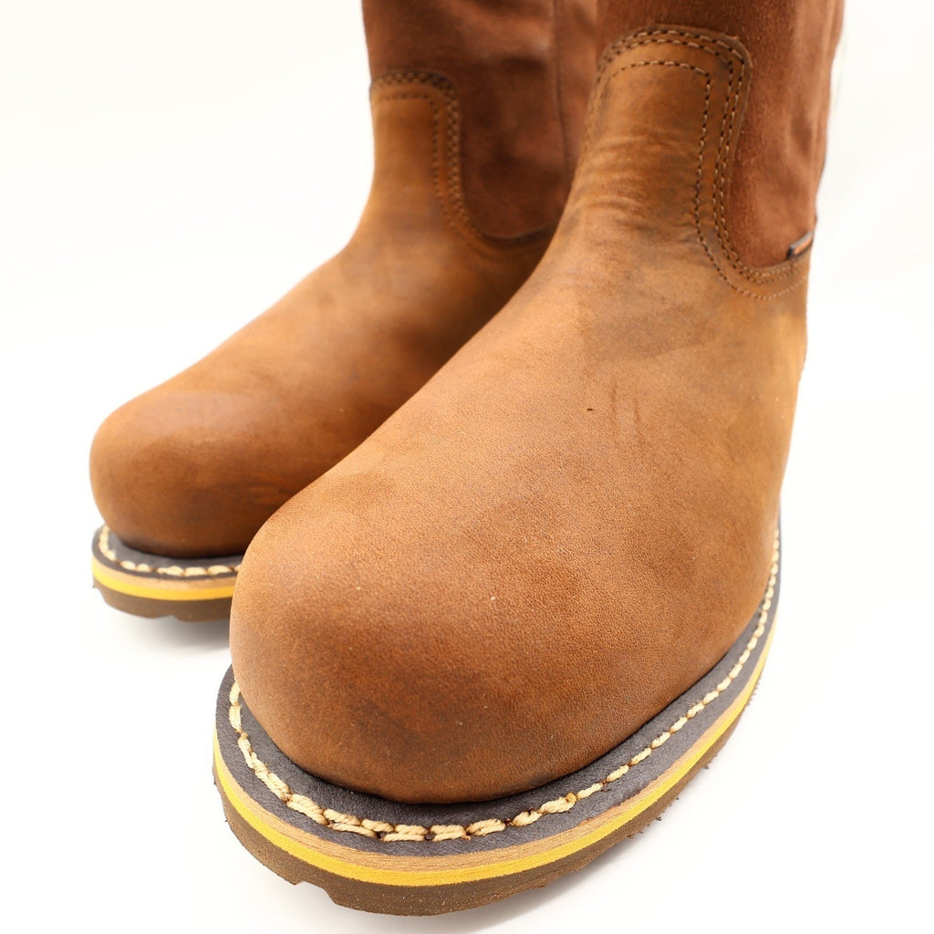 Carhartt Waterproof 10-Inch Pull-On Work Boot Mens 12 Brown Leather New CMP1053 - take2supply