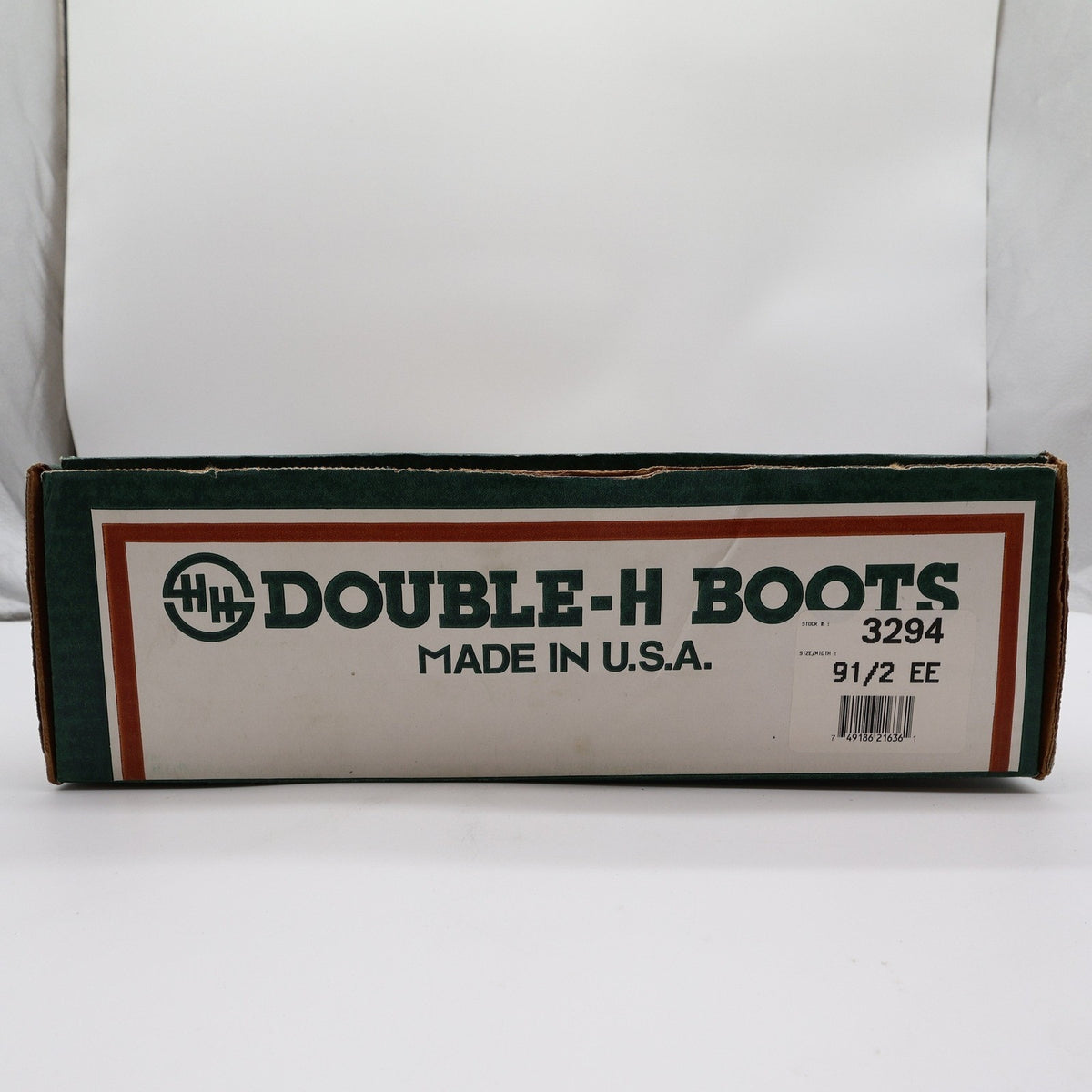 Double-H 3294 Western Boots Mens 9.5 EE Black Leather NWT Made in USA