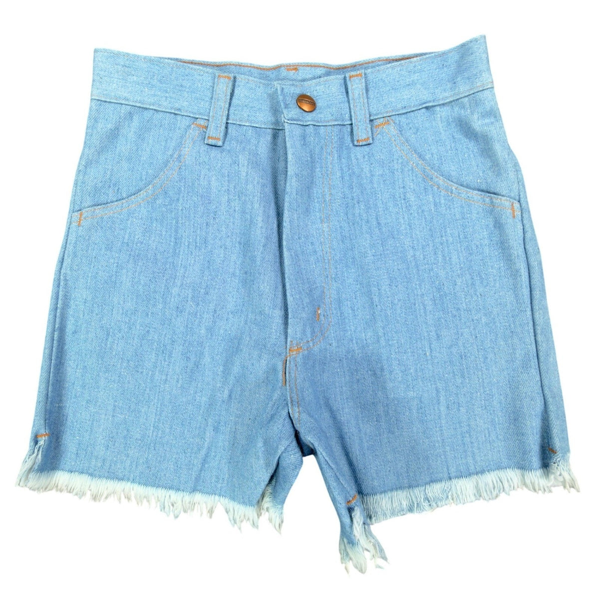 Maverick Vintage 70s Frayed Short Boys 16 Slim Blue Denim NWT Deadstock USA - take2supply
