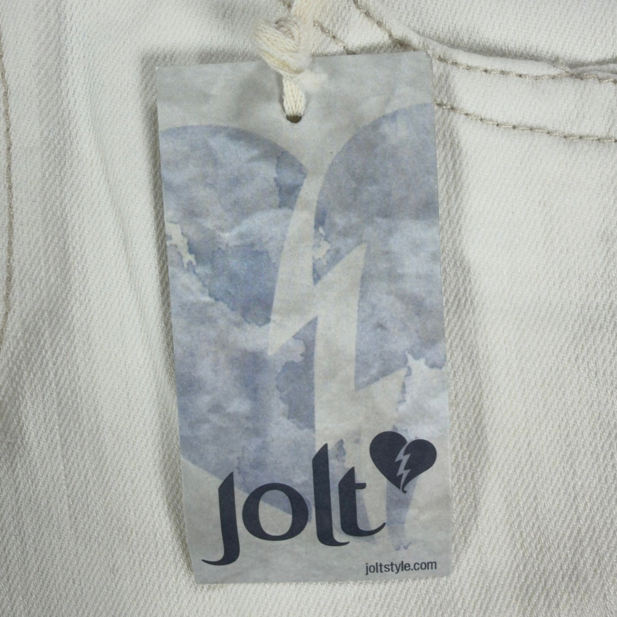 Jolt Modern Skyrise High Waisted Denim Shorts Juniors 9 White NWT
