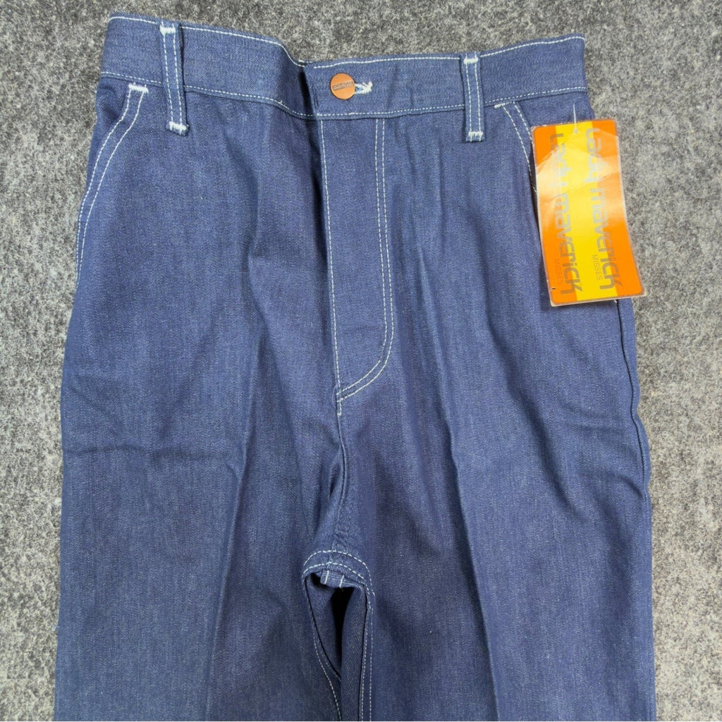 Lady Maverick Vintage 70s Jeans Women 10 Blue Cotton High Waist NWT Made in USA
