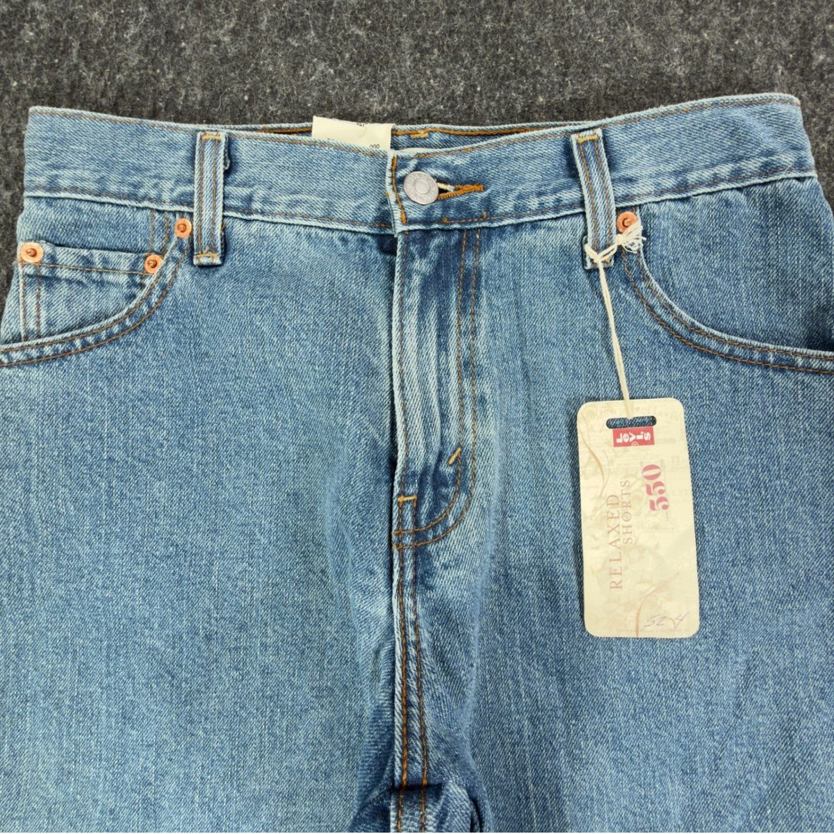 Levi's Y2K 550 Relaxed Shorts Misses 4 Blue Cotton Denim NWT Deadstock