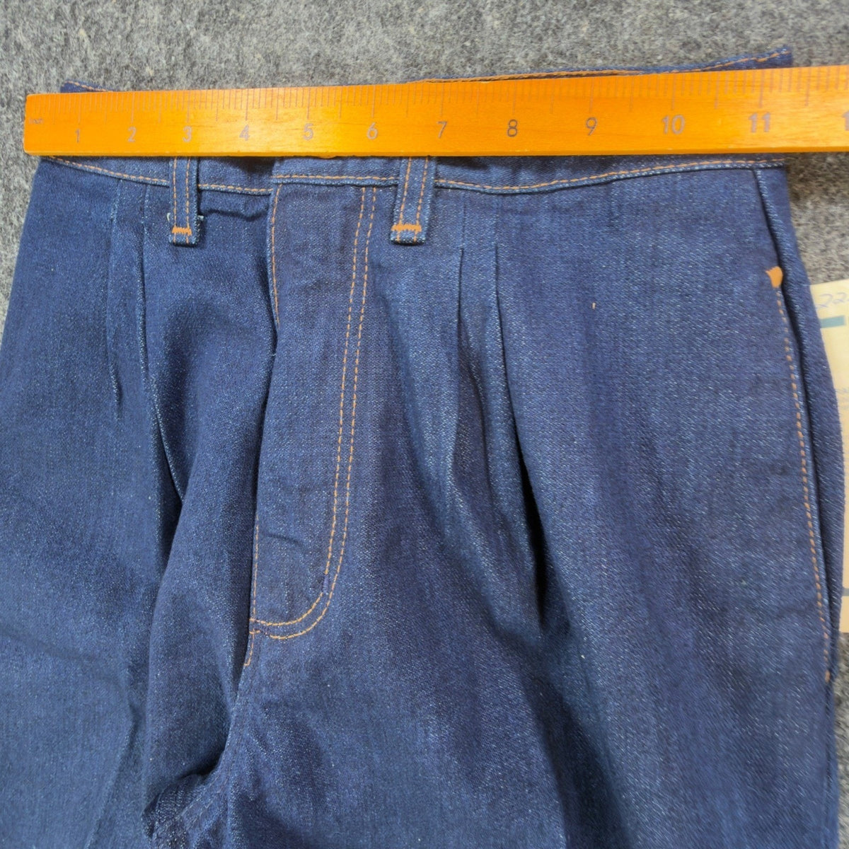 Maverick 80s Vintage Pleated Jeans Junior 5 Blue Cotton NWT Made in USA