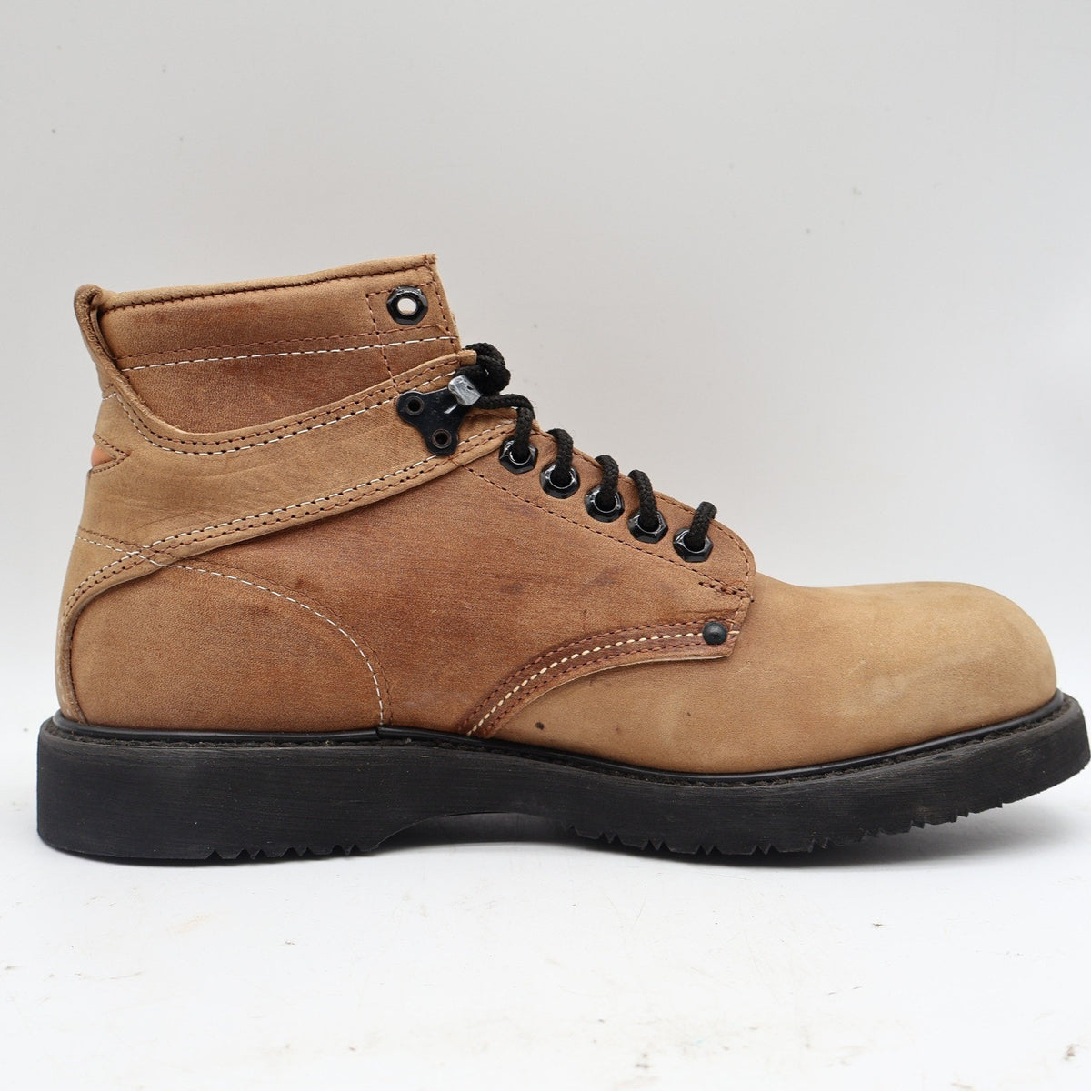 Carolina Steel Toe Boots Mens 9 D Vintage Tan Leather 4Comfort Work Made in USA - take2supply