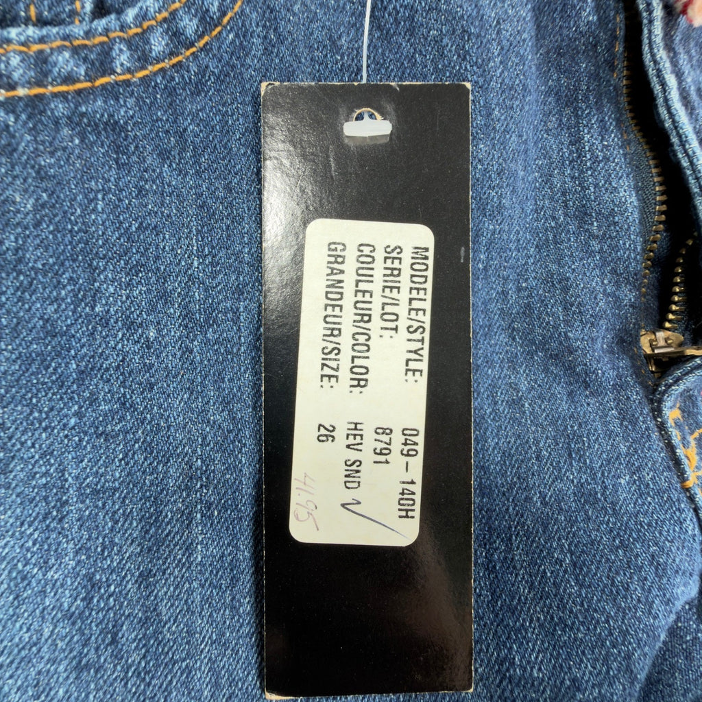 Hollywood Y2K Jeans Women 26 Blue Cotton Deadstock New With Tags - take2supply