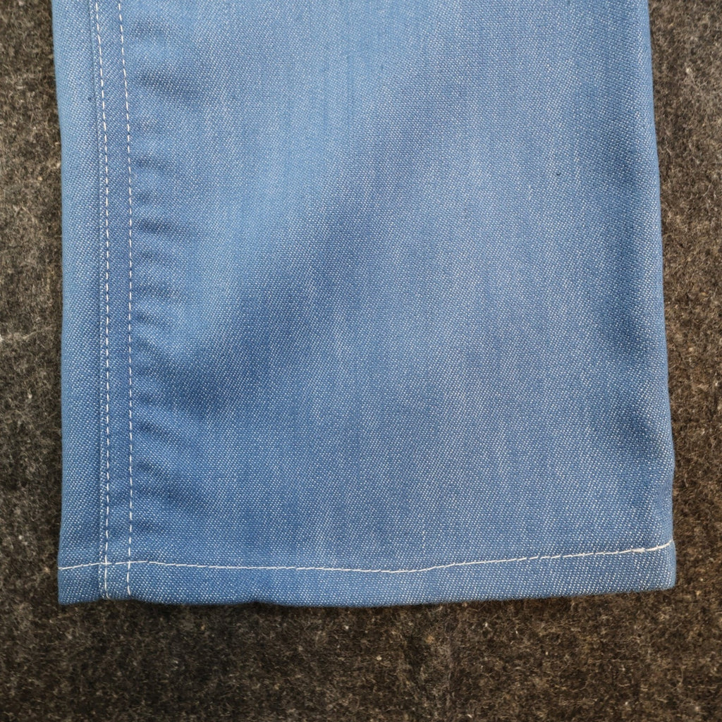 Key Vintage 70s Boot Cut Jeans Mens 32 Blue Cotton Stretch USA Made NOS NWT - take2supply