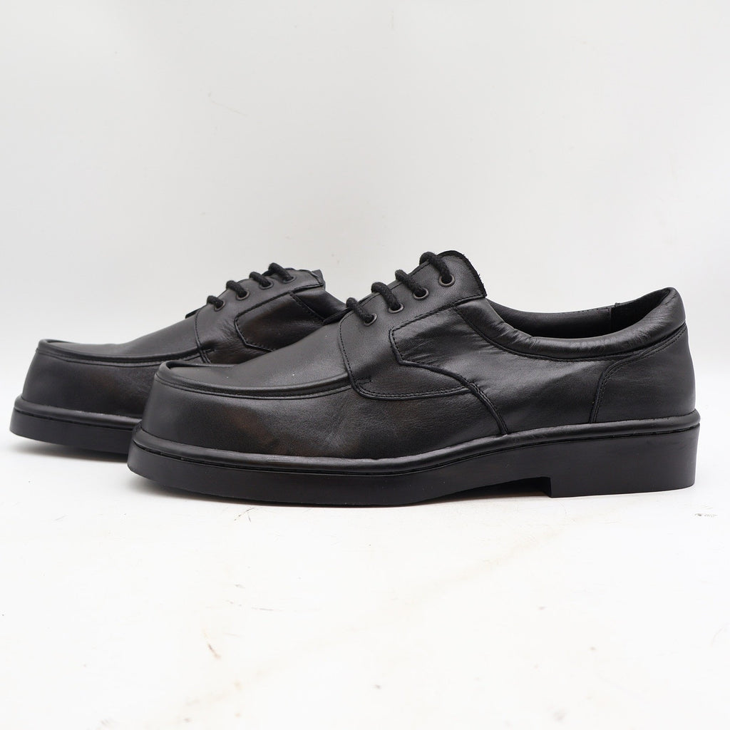 Vintage Boxer Dogs 9928 Black Leather Moc Toe Comfort Oxfords Men's 11D Deadstock