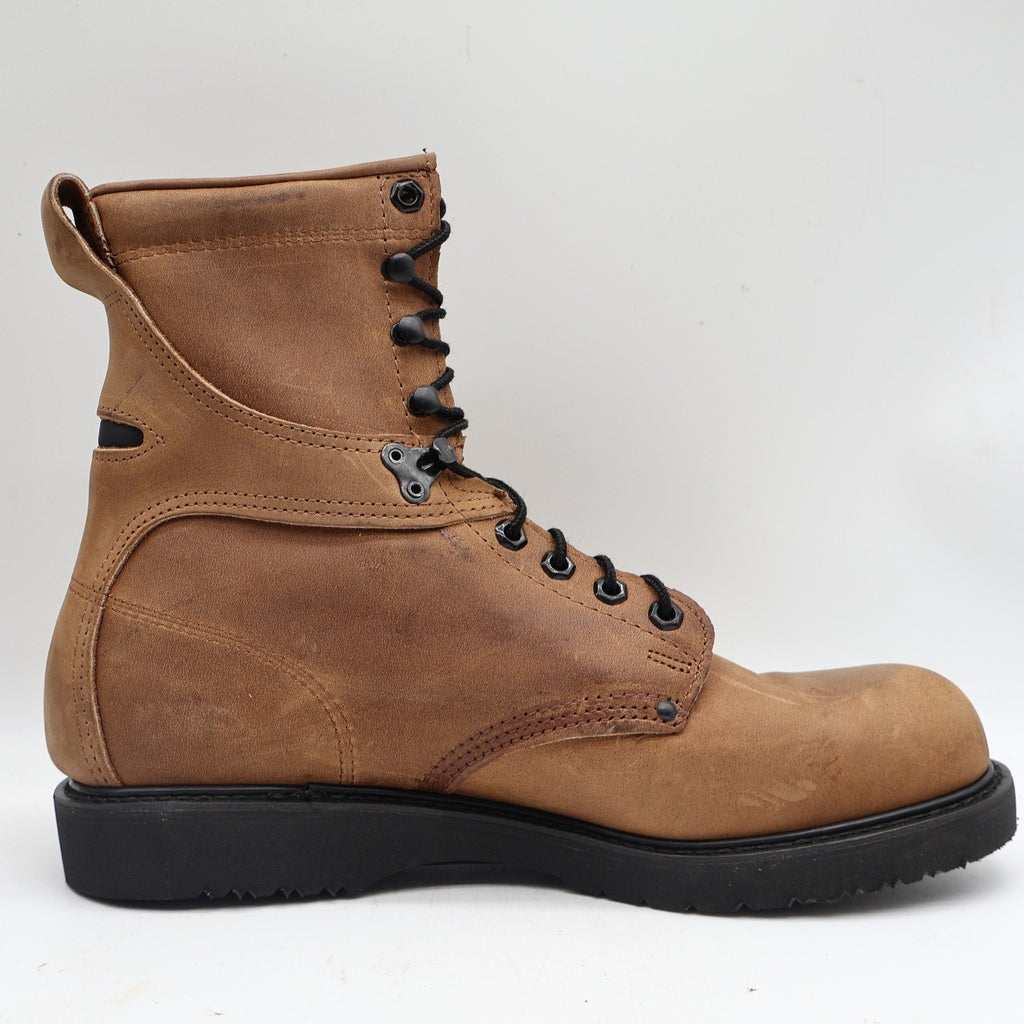 Carolina Work Boots Mens 11 D Vintage Brown Leather 4Comfort Made in USA 839 - take2supply