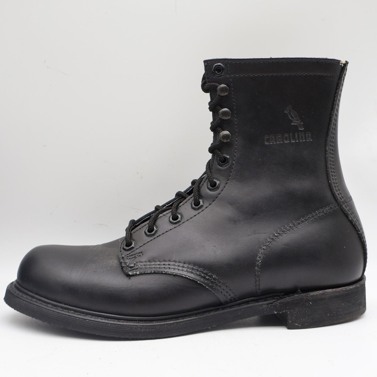 Carolina 849 Work Boots Mens 10.5 D Vintage Made in USA Black Leather Deadstock