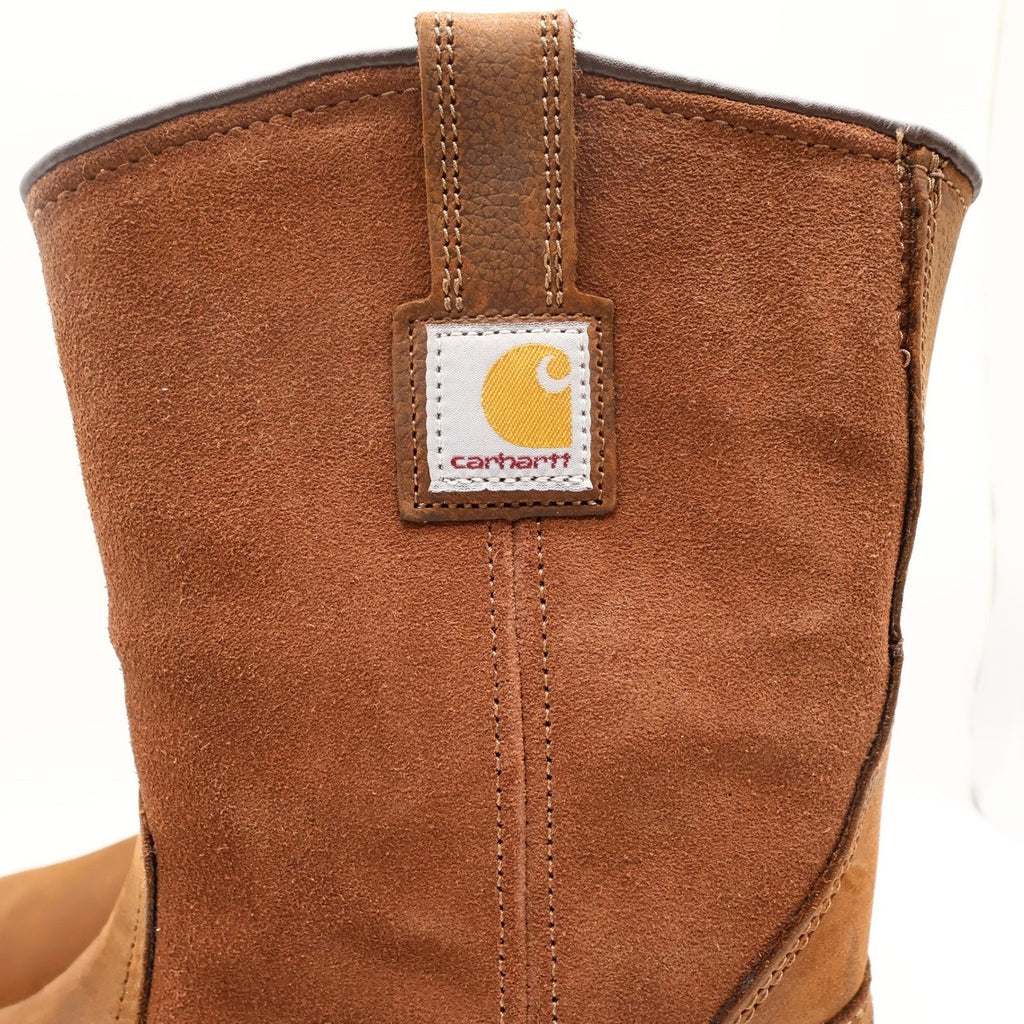 Carhartt Waterproof 10-Inch Pull-On Work Boot Mens 12 Brown Leather New CMP1053 - take2supply