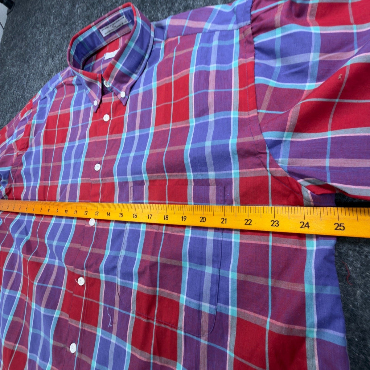 Levi's Vintage 90s Plaid Shirt Mens XL Red Blue Colorgraphs Button Down New - take2supply