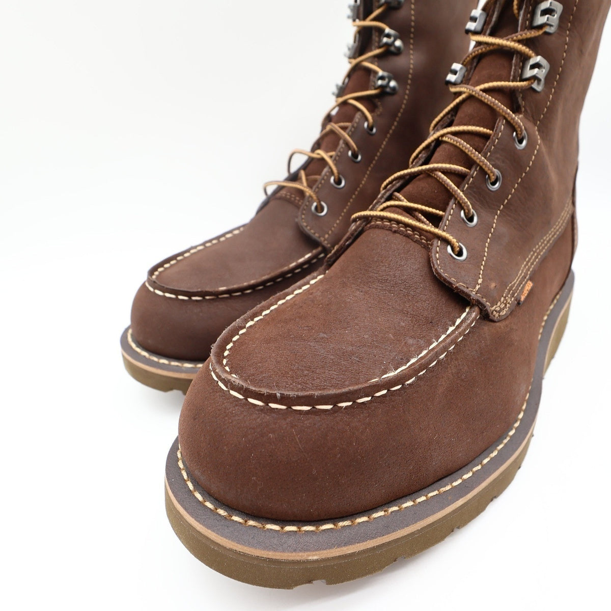 Carhartt 8-Inch Wedge Boot Mens 13 Brown Leather Soft Toe Waterproof New FW8093