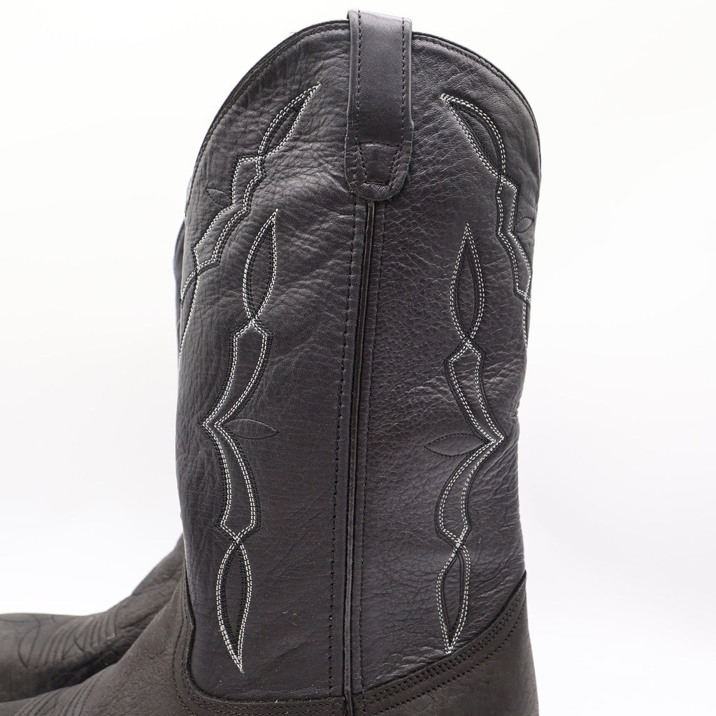 Double-H 3294 Western Boots Mens 9.5 EE Black Leather NWT Made in USA
