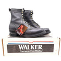 Walker Vintage 80s Work Boots Mens 10 EE Black Leather NIB NWT USA Made 1255