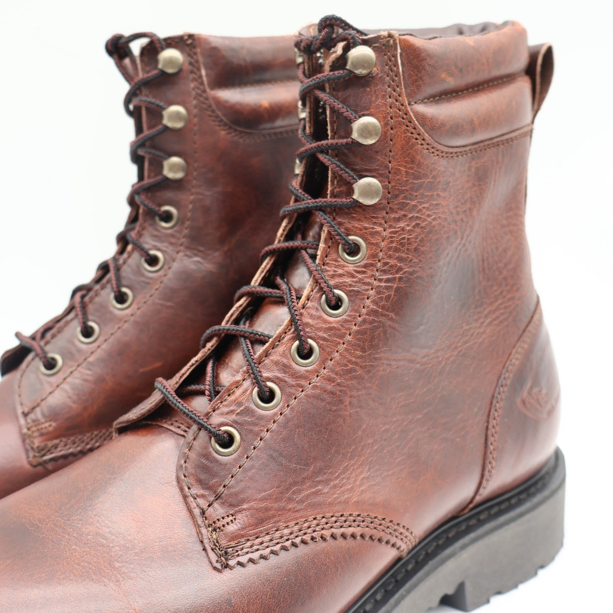 Cape Shoe Company 8" Plain Toe Boot Mens 10.5 D Vintage USA Pecan Rowdy 2001A1 - take2supply