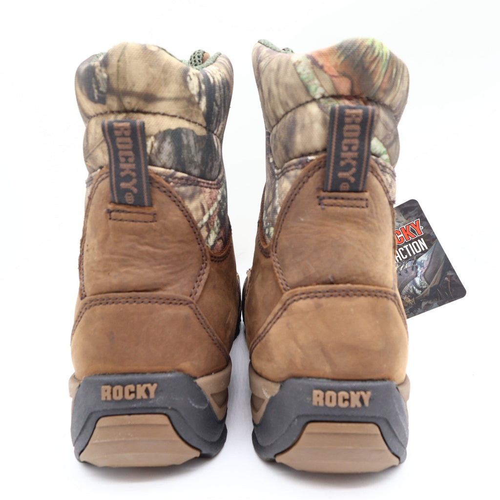 Rocky Retraction Hunting Boots Mens 11M Brown Camo Leather Waterproof New