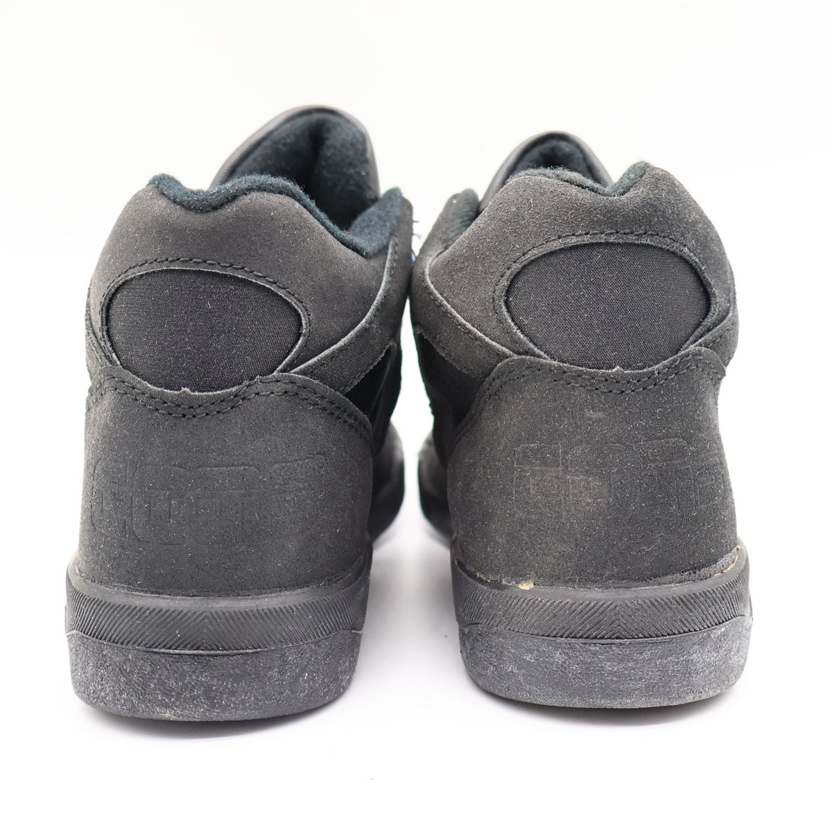 Vintage 90s Converse Sonar Grubber Hi Black Leather Basketball Shoes Boys' 5 Deadstock