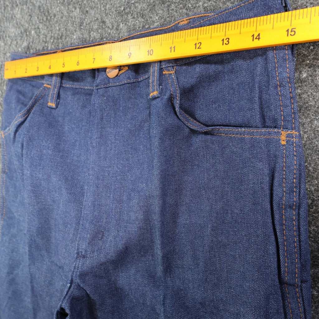 Maverick Vintage 70s Jeans Mens 32L Blue Cotton Denim Made in USA NOS NWT - take2supply