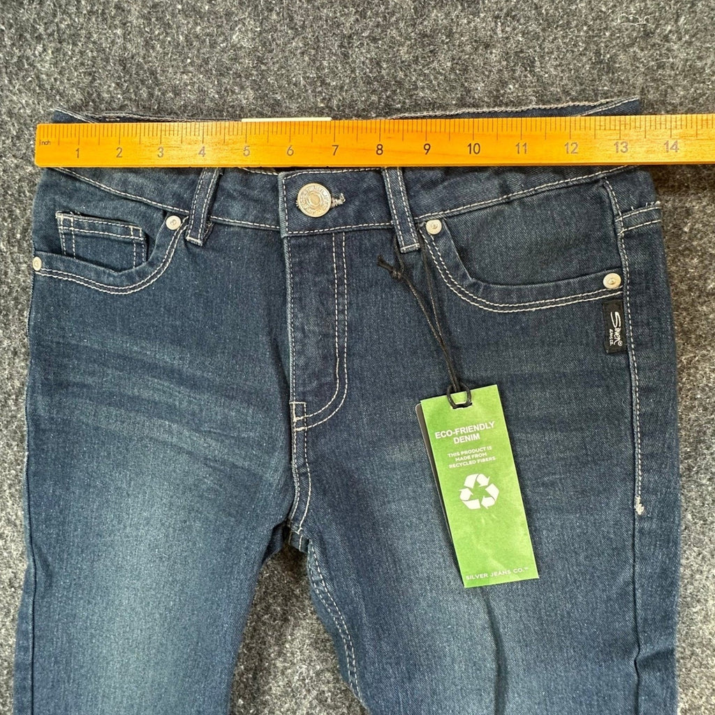 Silver Jeans Co Sasha Skinny Jeans Girls 10 Blue Denim Slim Fit NWT
