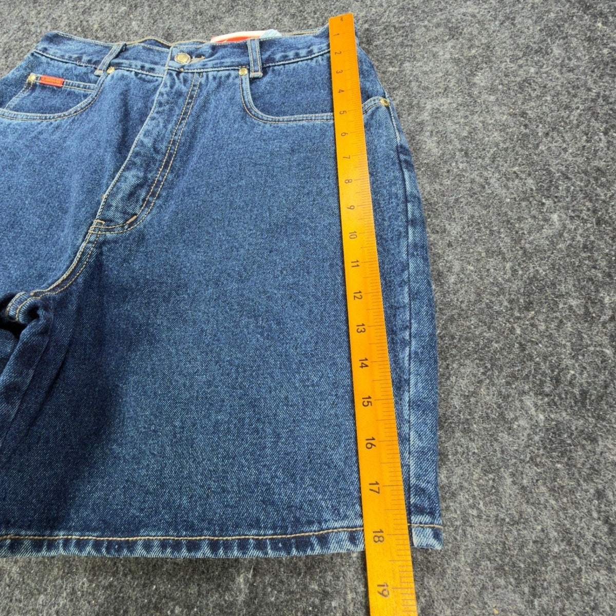 Lawman 90s Vintage High Rise Denim Shorts Womens 11/12 Blue NWT VERA YR77 - take2supply