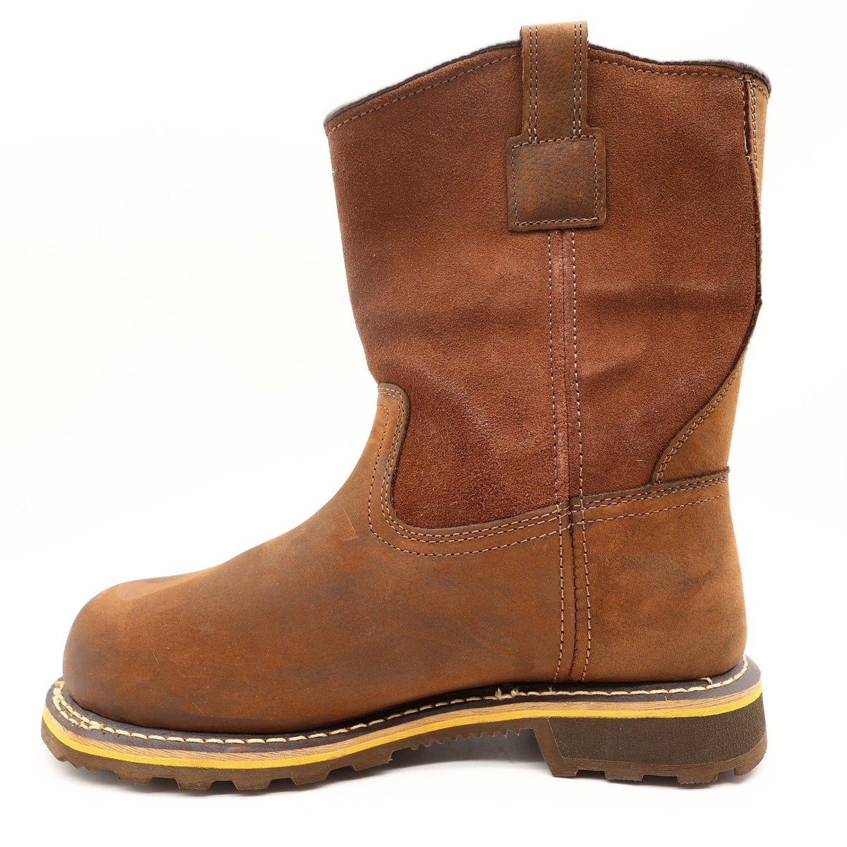 Carhartt Waterproof 10-Inch Pull-On Work Boot Mens 9.5M Brown Leather NEW