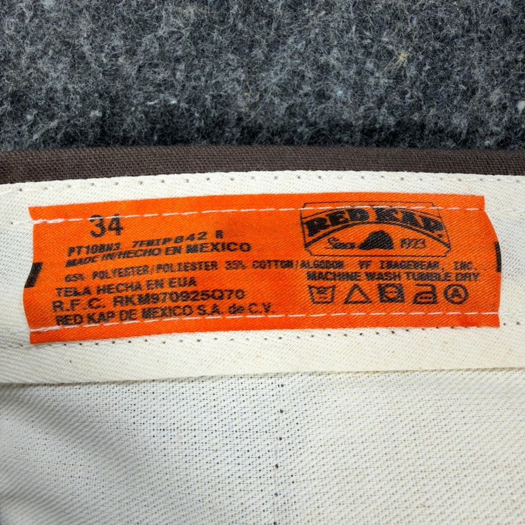 Red Kap 90s Vintage Work Pants Mens 34 Brown Twill Deadstock NWT