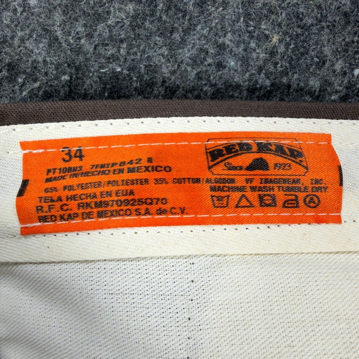 Red Kap 90s Vintage Work Pants Mens 34 Brown Twill Deadstock NWT