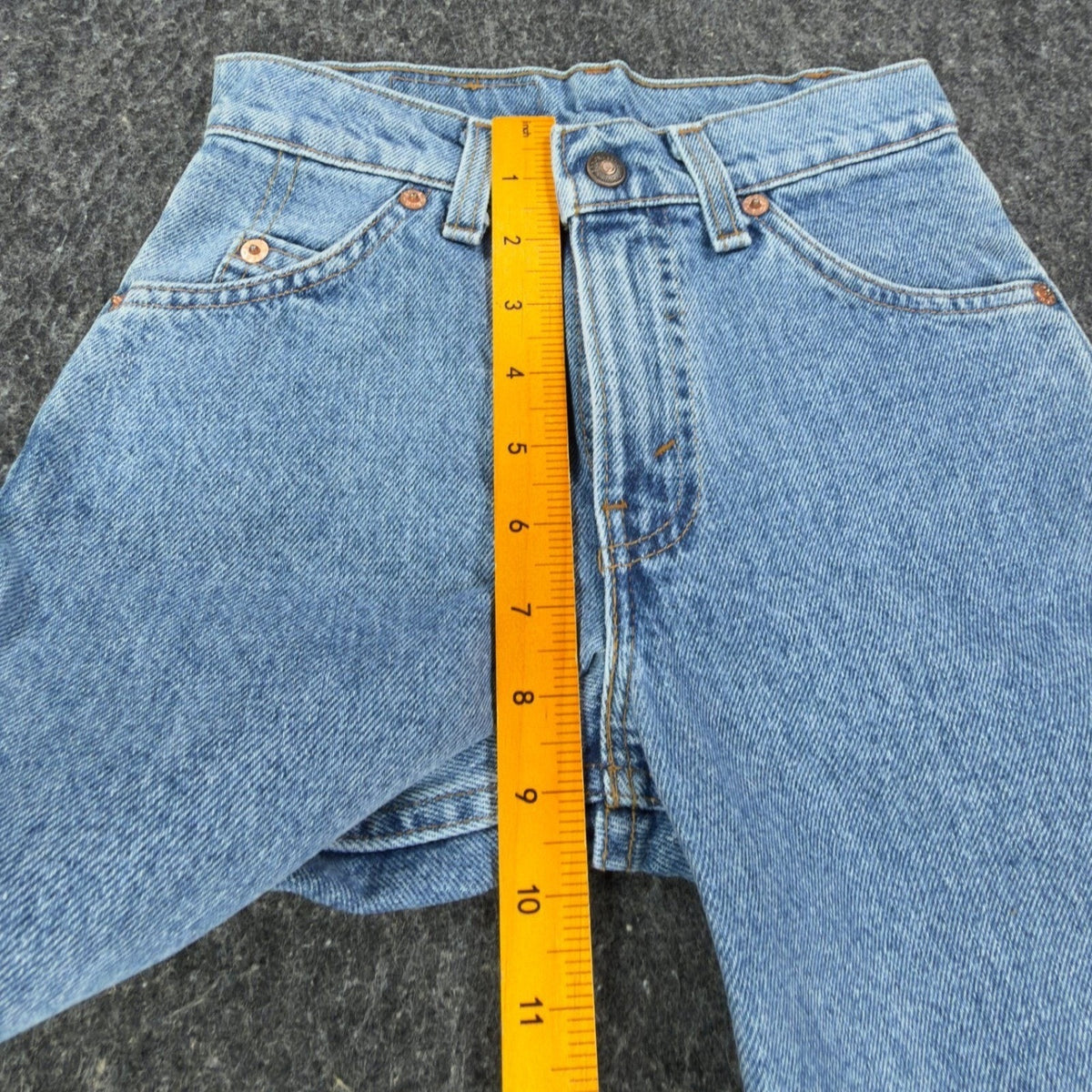 Levi's Vintage 90s 550 Shorts Women 9 Blue Denim Orange Tab USA NWT - take2supply