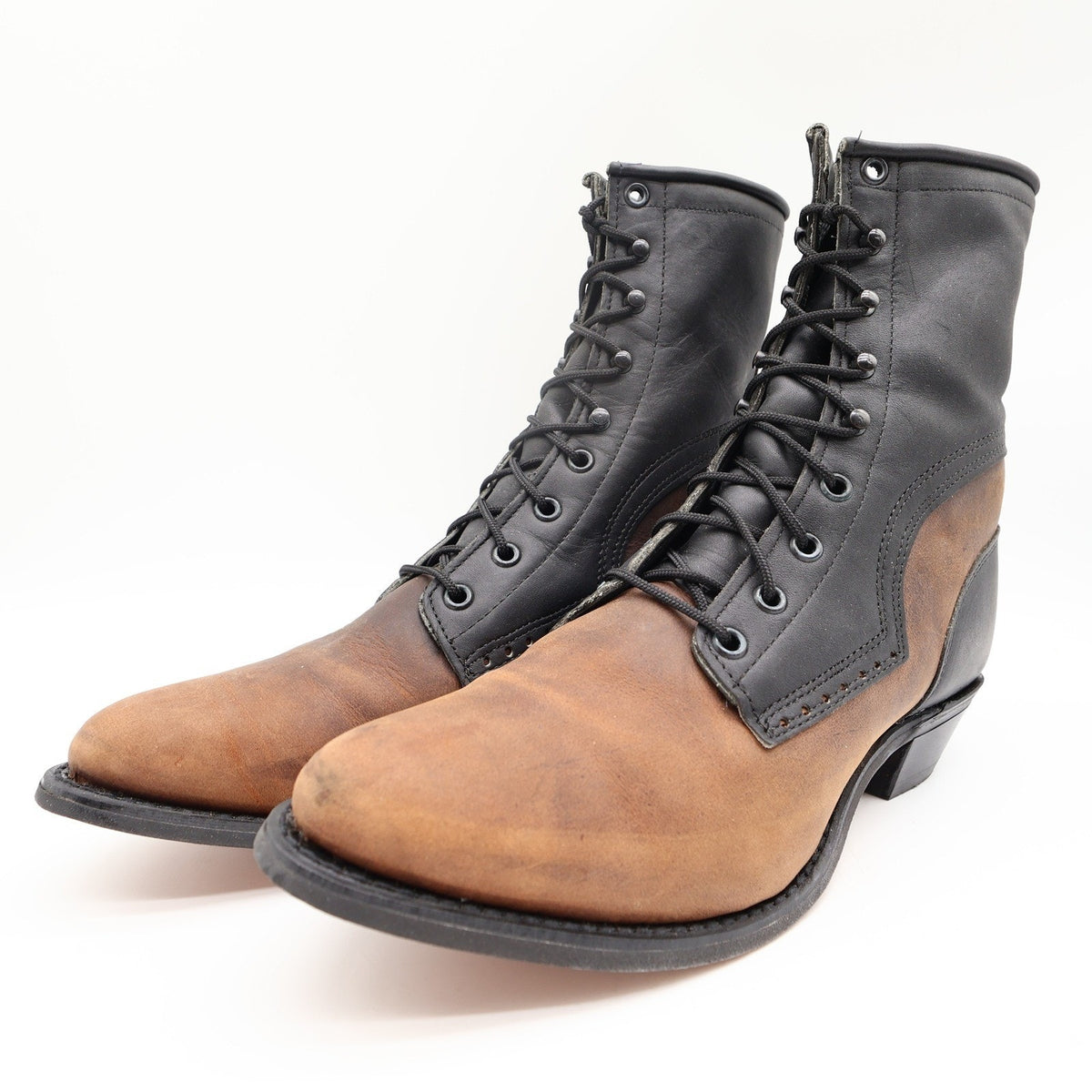 Wrangler Rugged Wear 8-Inch Dress Packer Boots Women's 9 Gaucho Crazyhorse Black NWT