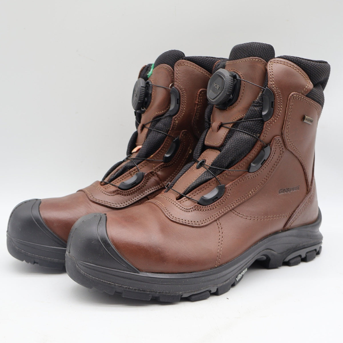Grisport BOA Constructor Men 10 Brown Leather Waterproof Vibram Safety Work Boot
