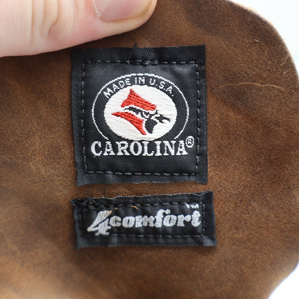 Carolina Work Boots Mens 9 D Vintage 90s Brown Leather 4Comfort Made in USA 839