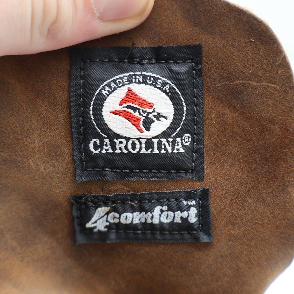 Carolina Work Boots Mens 9 D Vintage 90s Brown Leather 4Comfort Made in USA 839